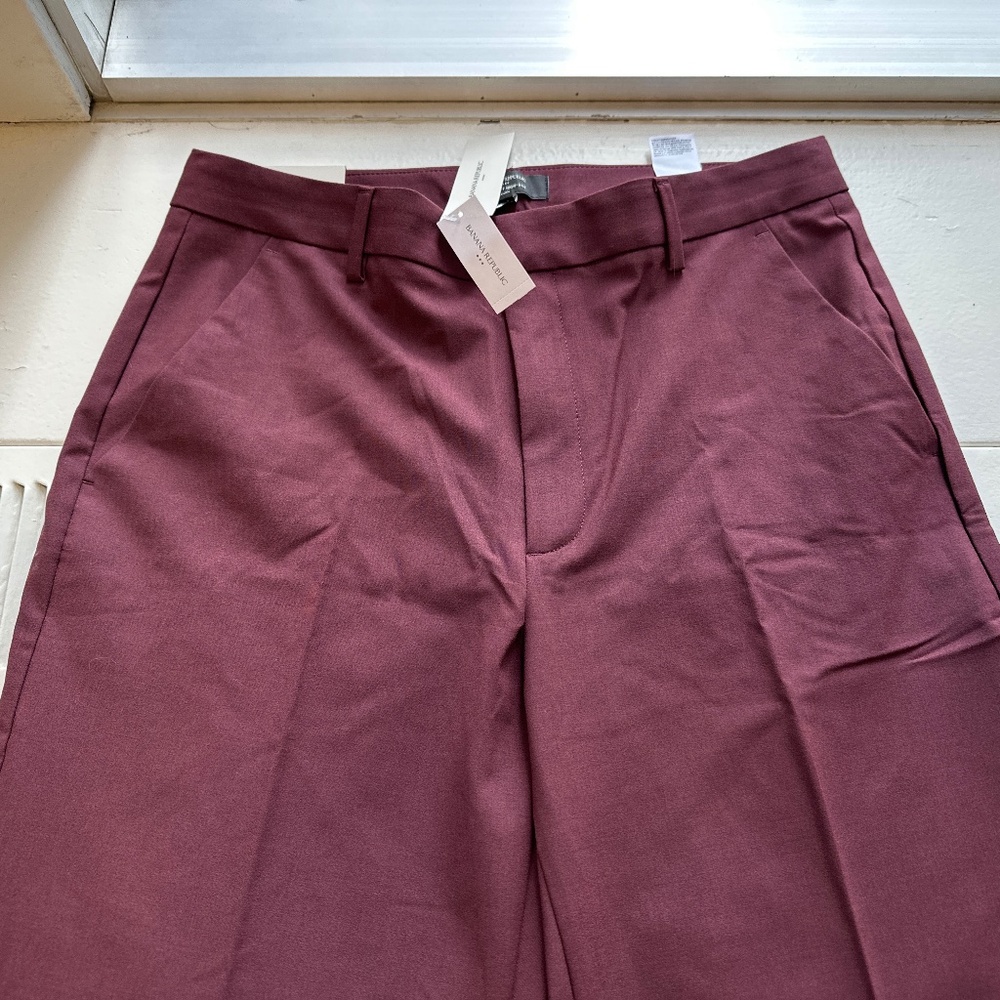 Straight high rise sculpted trouser